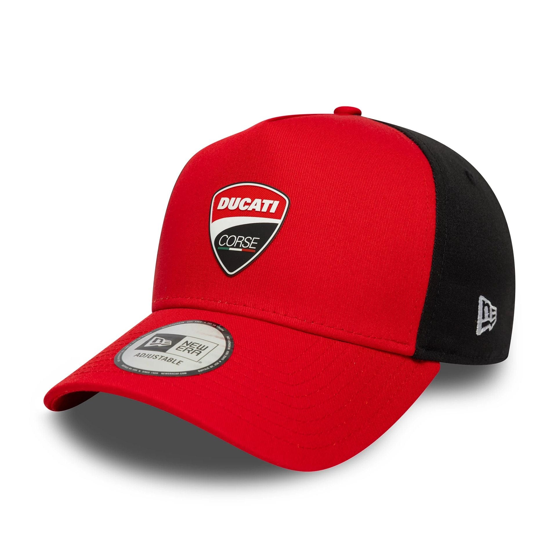 Pictured is this Ducati Corse Logo 9FORTY E-Frame Trucker in red. 1
