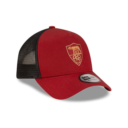Pictured is this AS Roma 9FORTY A-Frame Trucker in dark red. 3