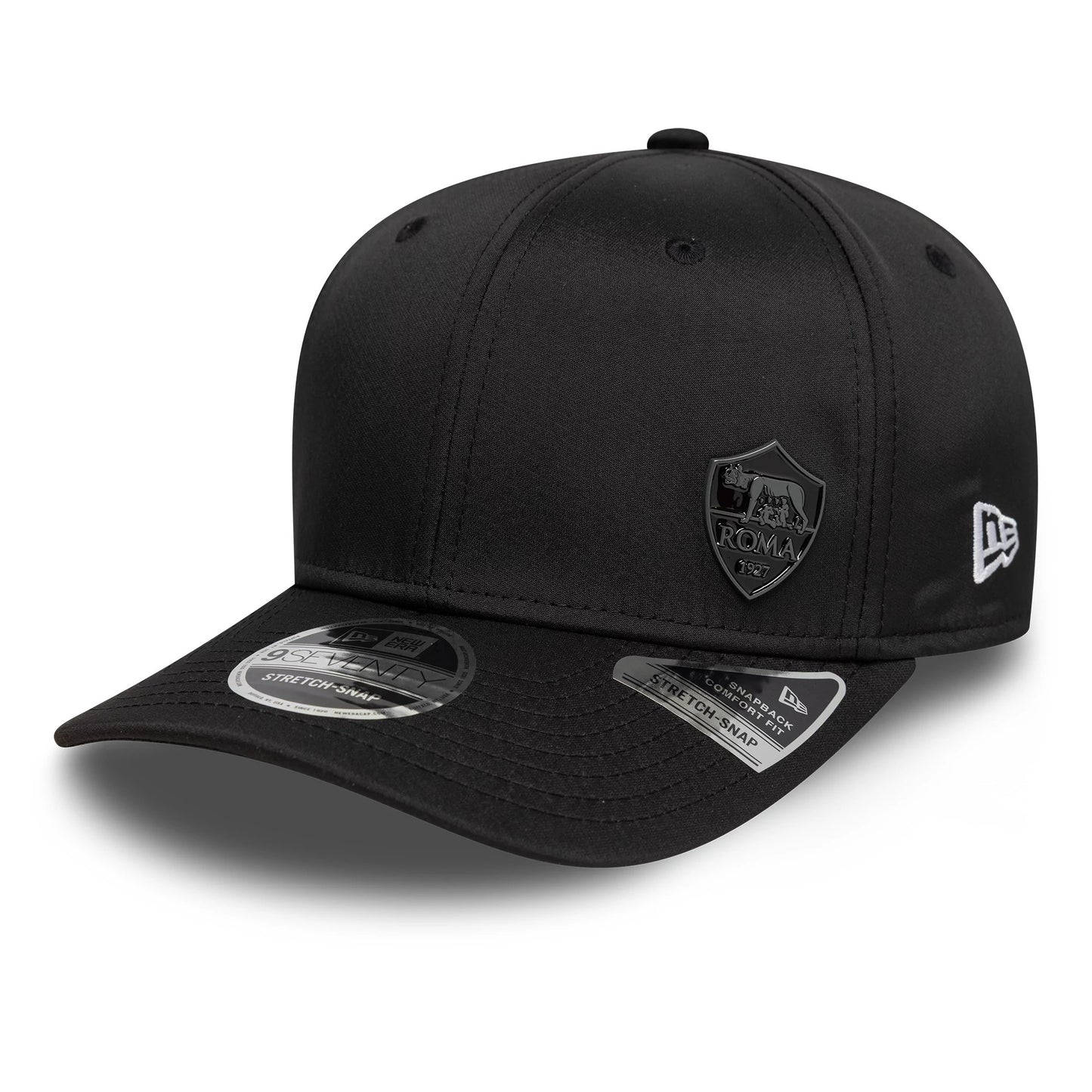 Pictured is this AS Roma Flawless Pin 9SEVENTY Stretch Snap in black. 1