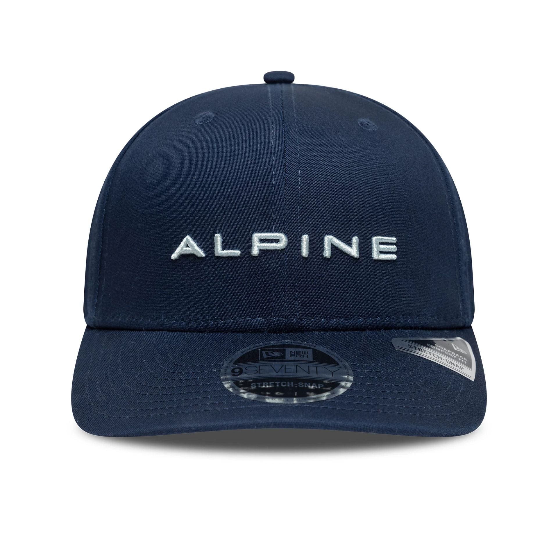 Pictured is this Alpine Racing 9SEVENTY Stretch Snap in navy. 2