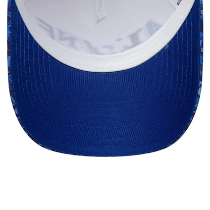 Pictured is this All Over Print Alpine Racing 9FORTY A-Frame Trucker in white. 5