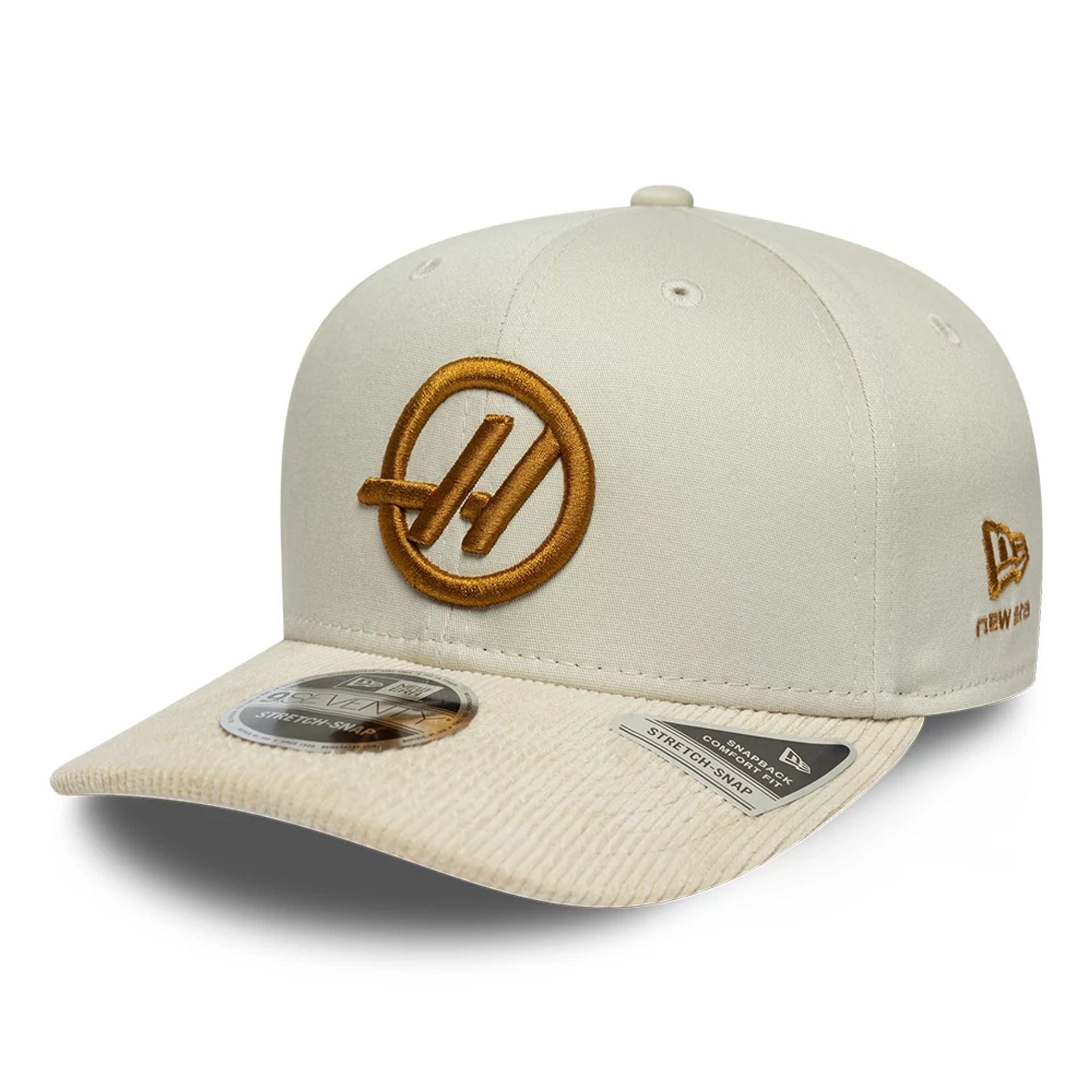 Pictured is this Cord Visor TGR Haas F1 9SEVENTY Stretch Snap in Cream. 1