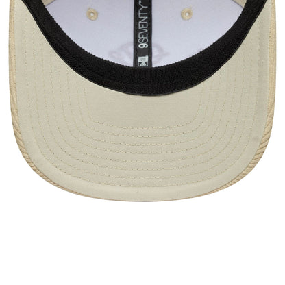 Pictured is this Cord Visor MoneyGram Haas F1 9SEVENTY Stretch Snap in Cream. 5