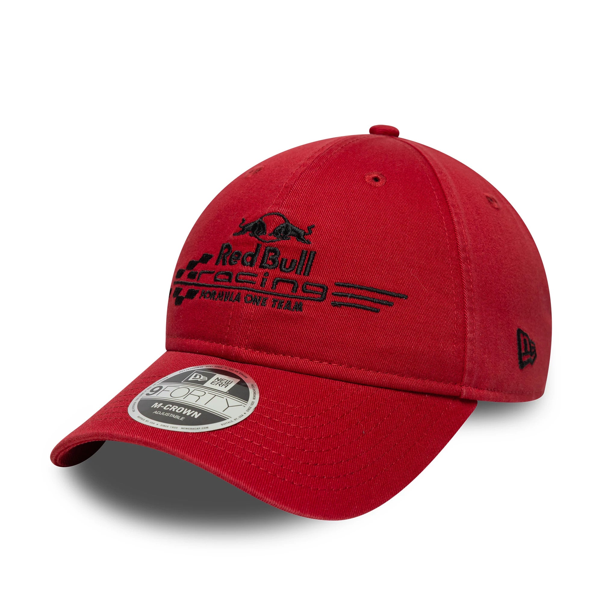 Pictured is this Washed Red Bull Racing 9FORTY M-Crown in dark red. 3