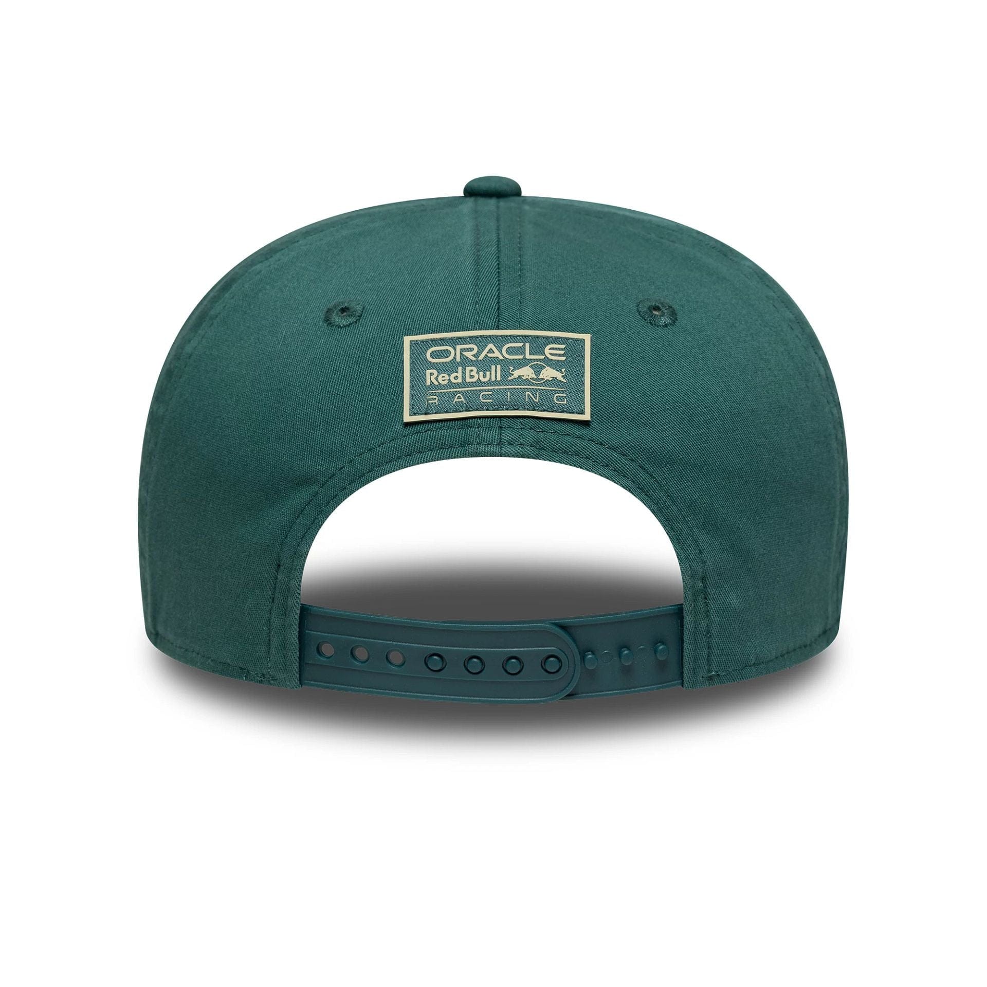 Pictured is this Washed Red Bull Racing 9SEVENTY Stretch Snap in dark green. 4