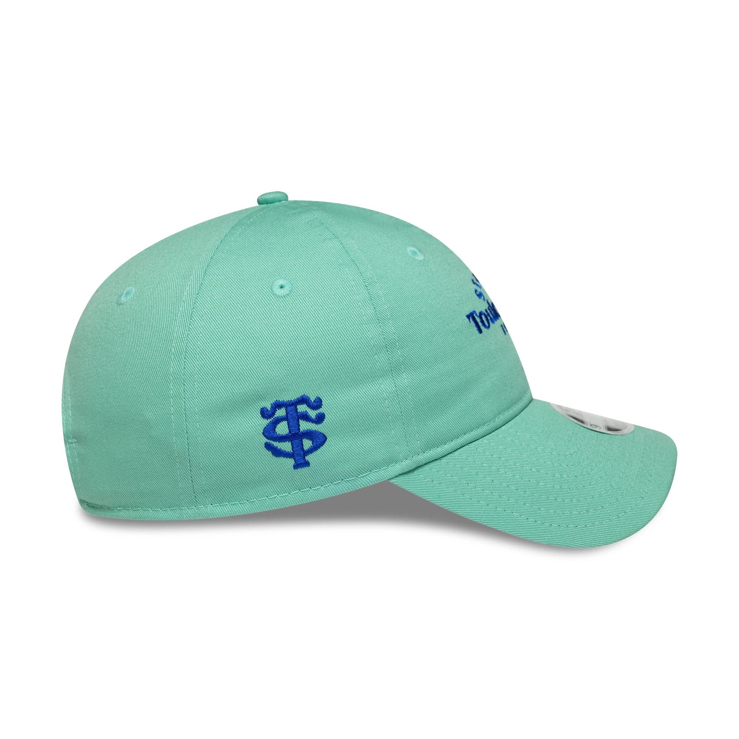 Pictured is this Womens Wordmark Stade Toulousain 9TWENTY in pastel green. 5