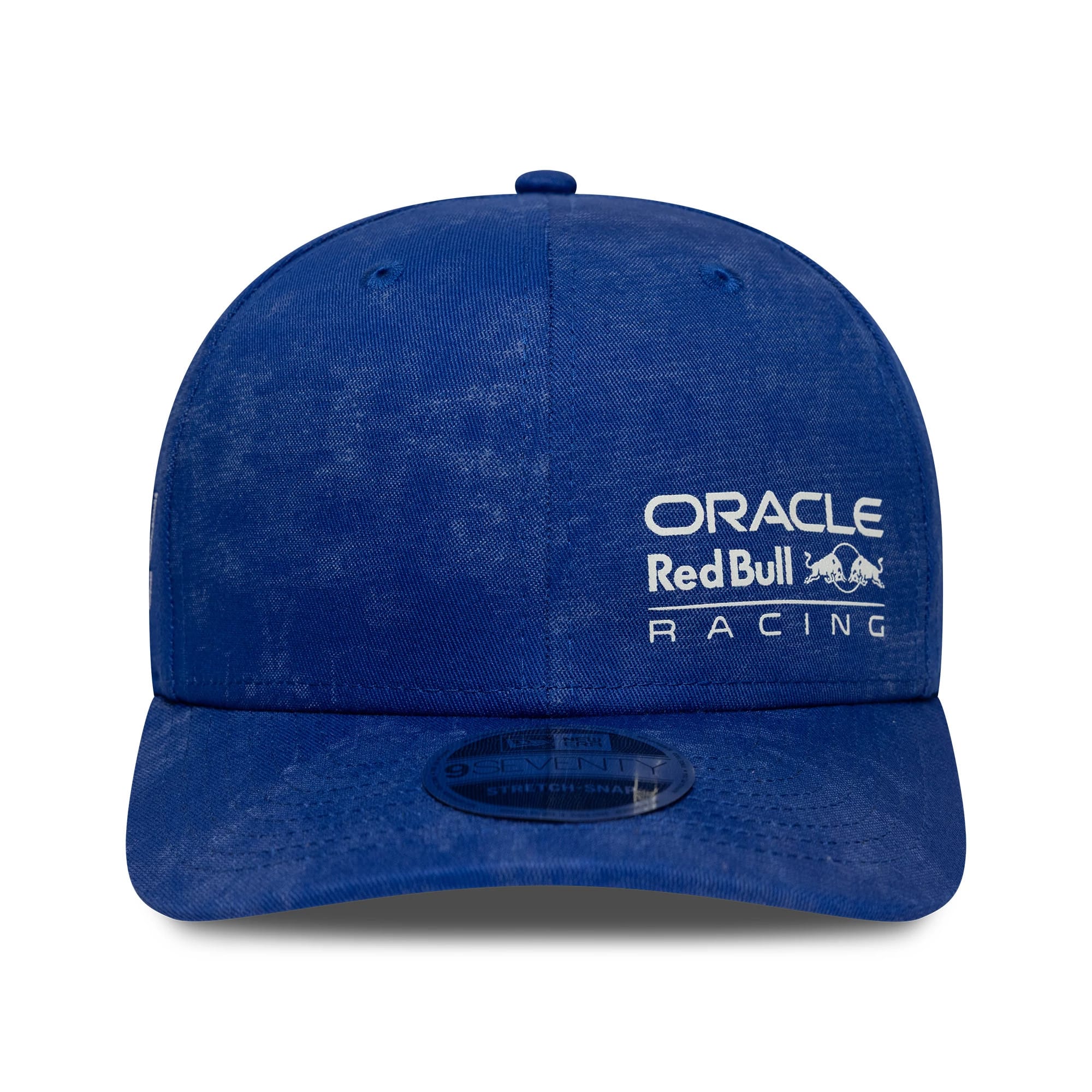 Pictured is this Washed Denim Red Bull Racing 9SEVENTY Stretch Snap in blue. 2