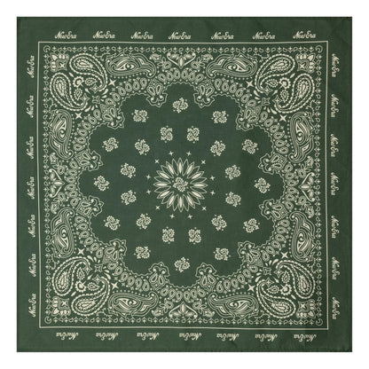 This is a New Era Paisley Dark Green Bandana 1