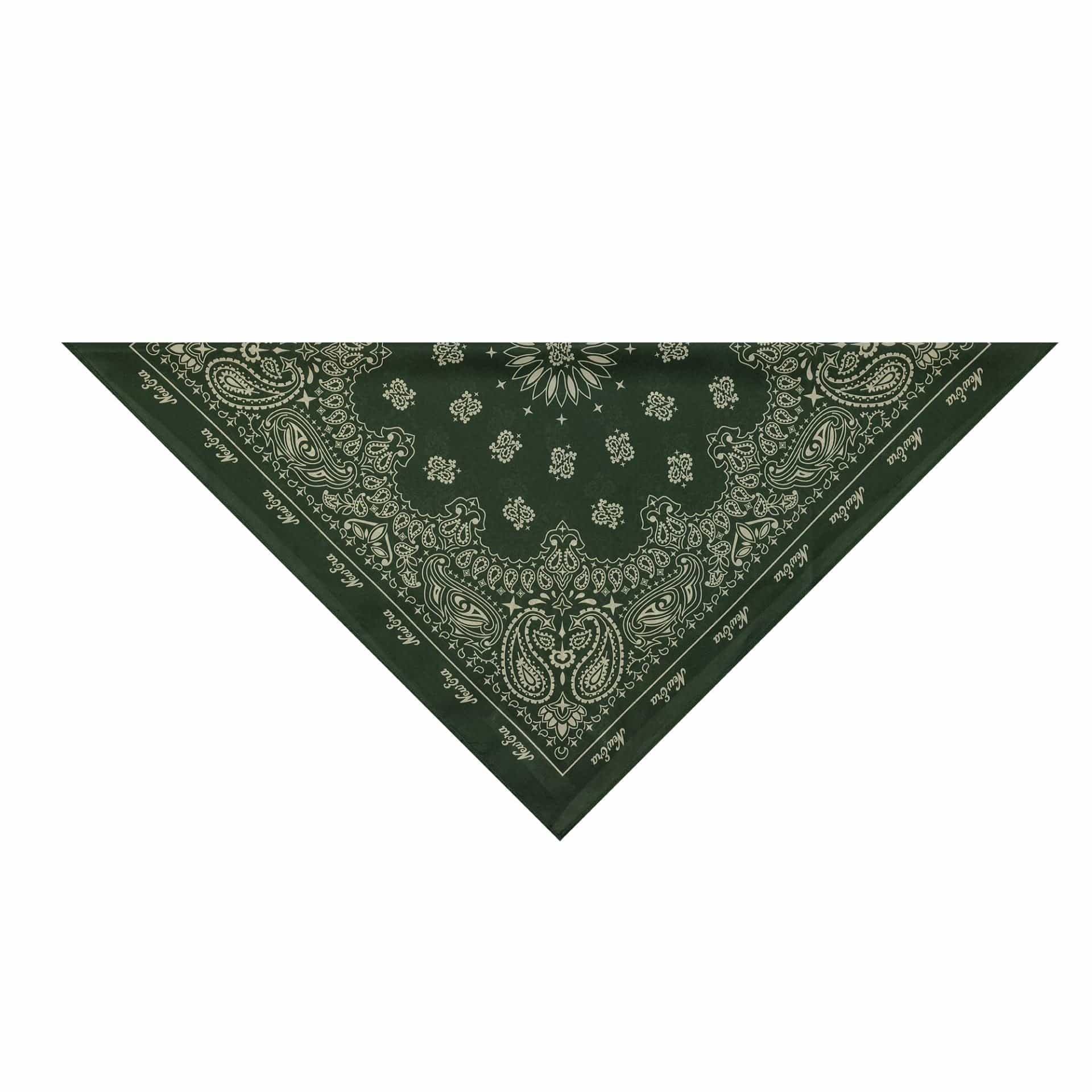 This is a New Era Paisley Dark Green Bandana 5