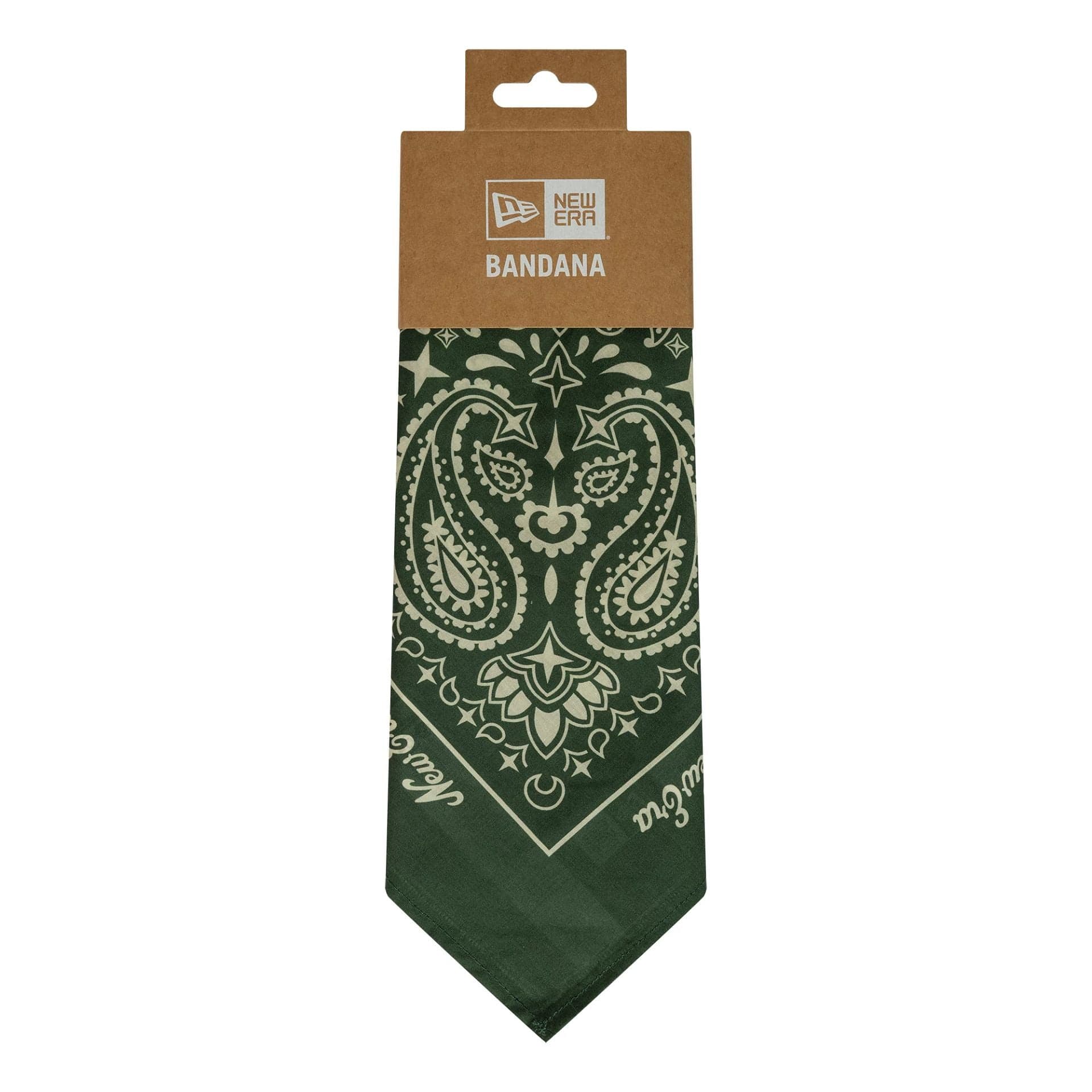 This is a New Era Paisley Dark Green Bandana 2