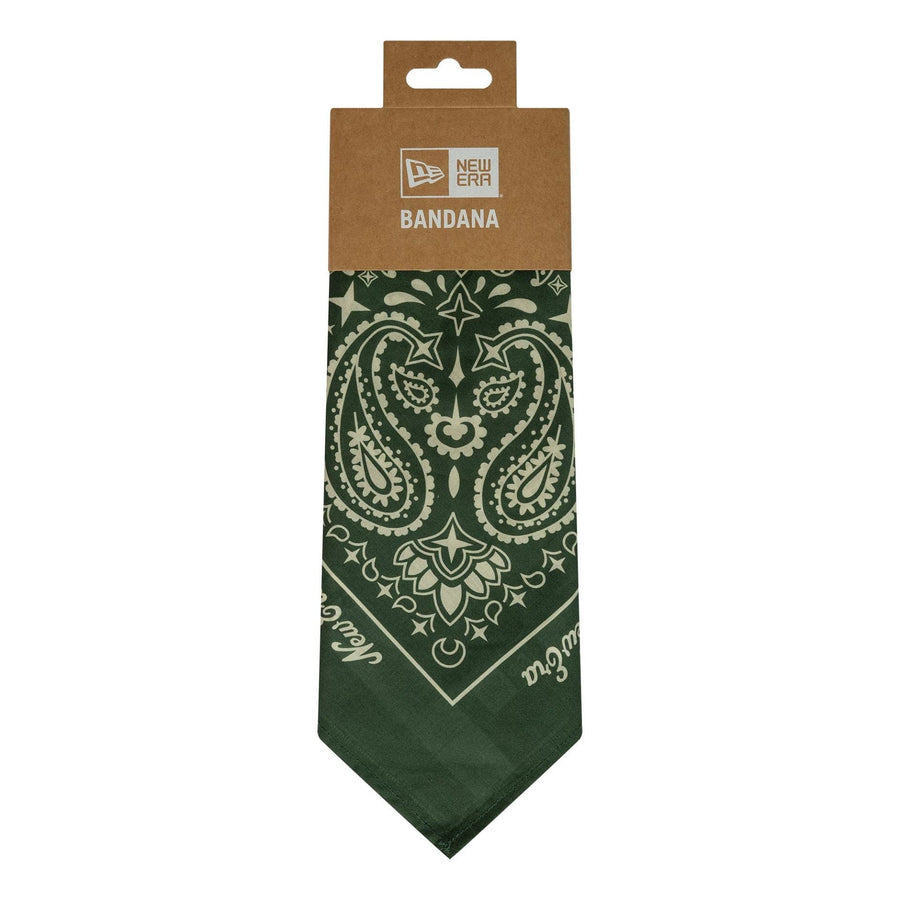 This is a New Era Paisley Dark Green Bandana 2
