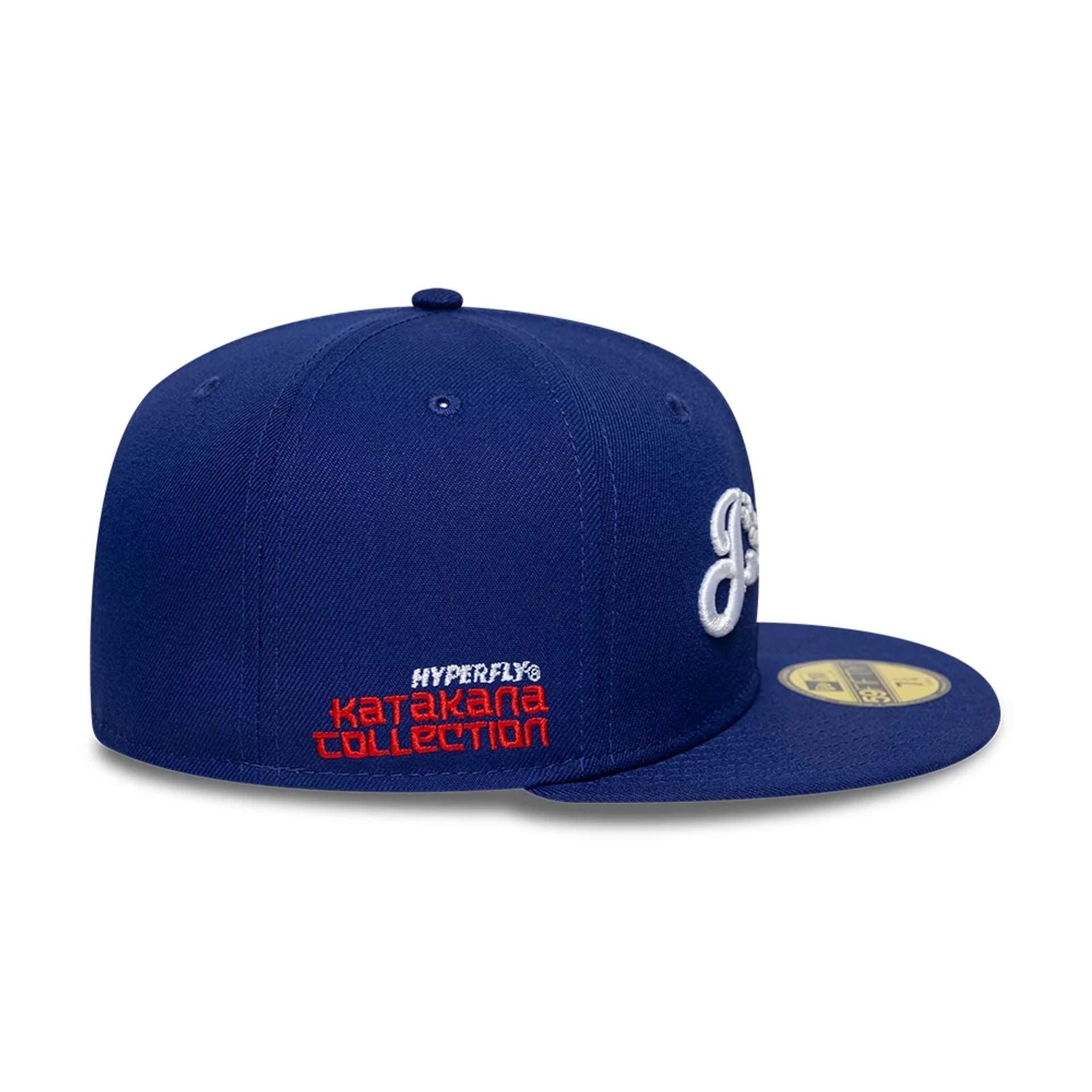 This is a LA Dodgers Hyperfly x MLB Dark Blue 59FIFTY Fitted Cap 6