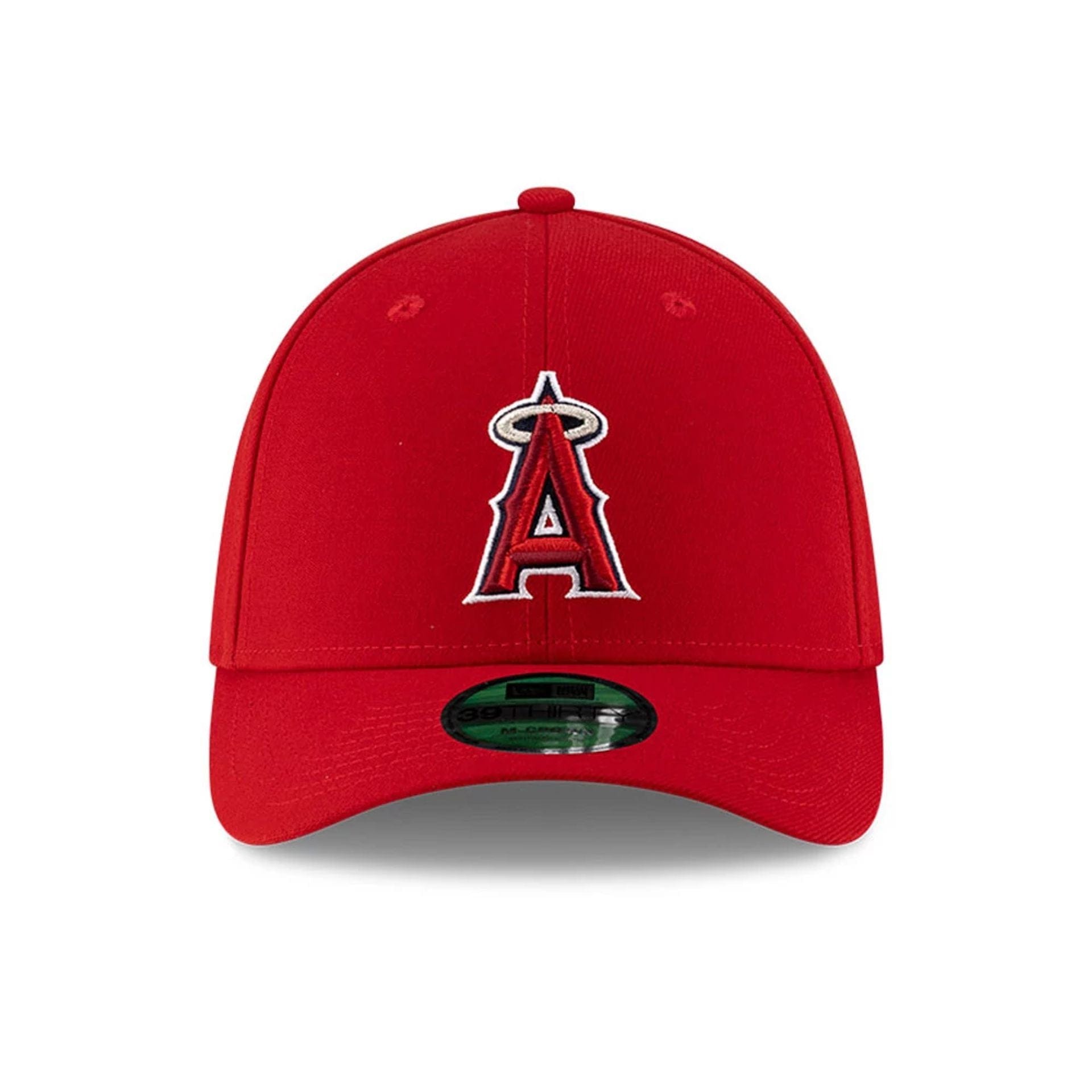 Pictured is this MLB Player Replica LA Angels 39THIRTY M-Crown Stretch Fit cap in red. 3