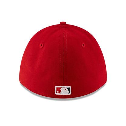 Pictured is this MLB Player Replica LA Angels 39THIRTY M-Crown Stretch Fit cap in red. 5