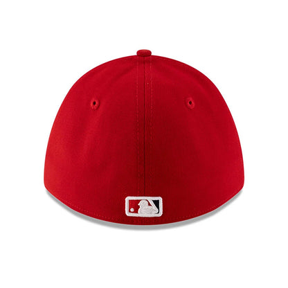 Pictured is this MLB Player Replica LA Angels 39THIRTY M-Crown Stretch Fit cap in red. 5