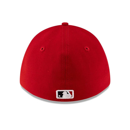 Pictured is this MLB Player Replica Cincinnati Reds 39THIRTY M-Crown Stretch Fit cap in red. 5