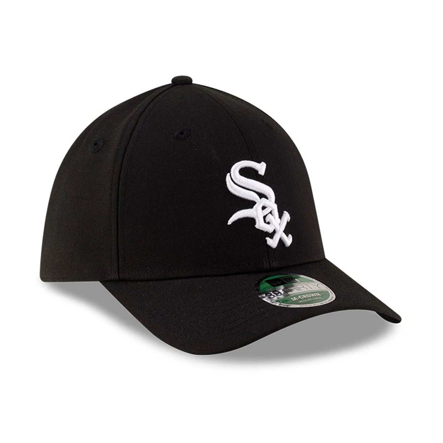 Pictured is this MLB Player Replica Chicago White Sox 39THIRTY M-Crown Stretch Fit cap in black. 3