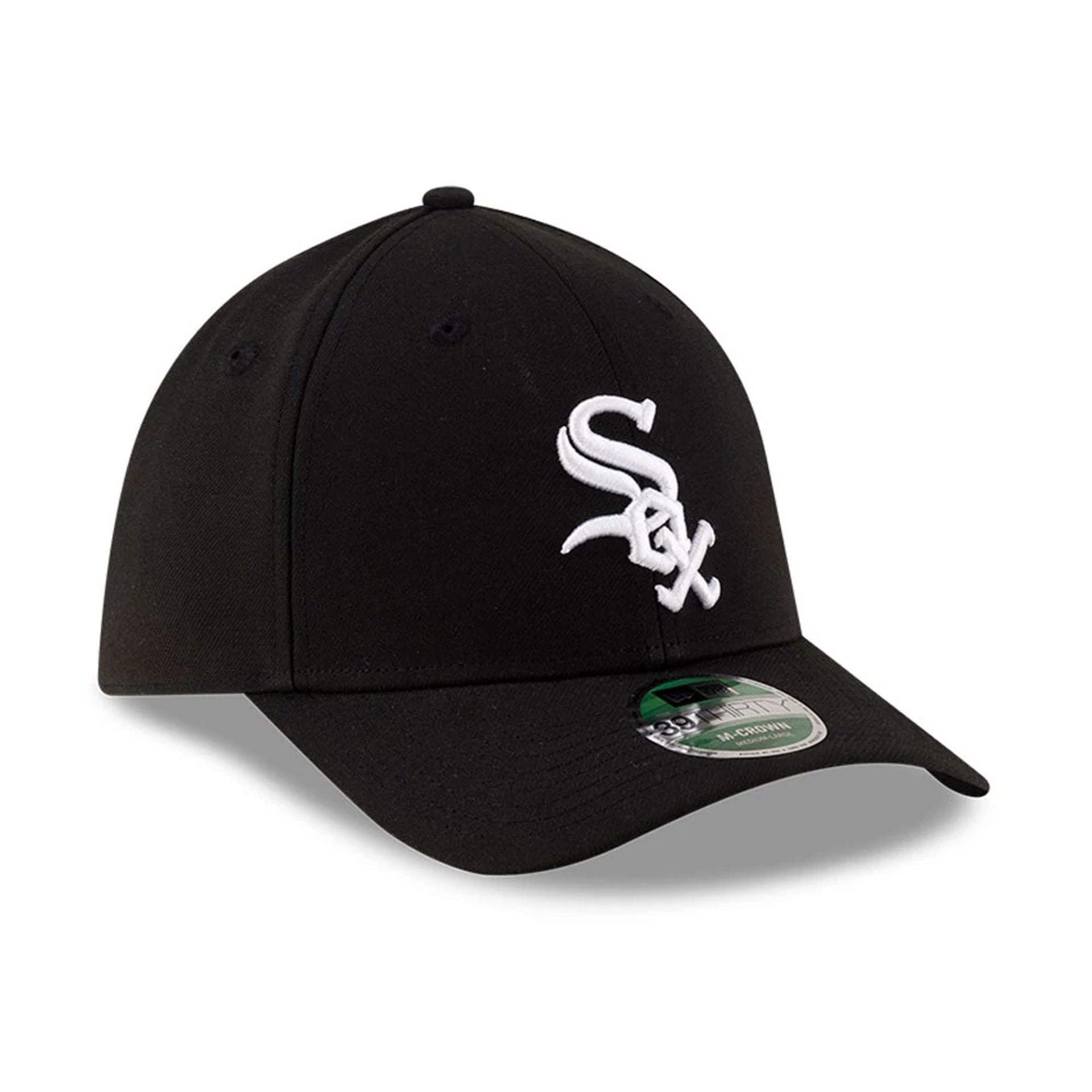 Pictured is this MLB Player Replica Chicago White Sox 39THIRTY M-Crown Stretch Fit cap in black. 3