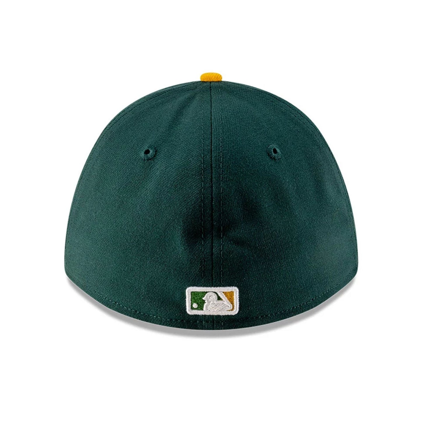 Pictured is this MLB Player Replica Athletics 39THIRTY M-Crown Stretch Fit cap in dark green. 5