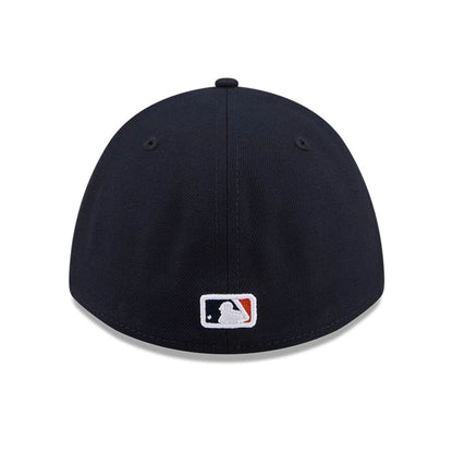 Pictured is this MLB Player Replica Houston Astros 39THIRTY M-Crown Stretch Fit cap in navy. 4