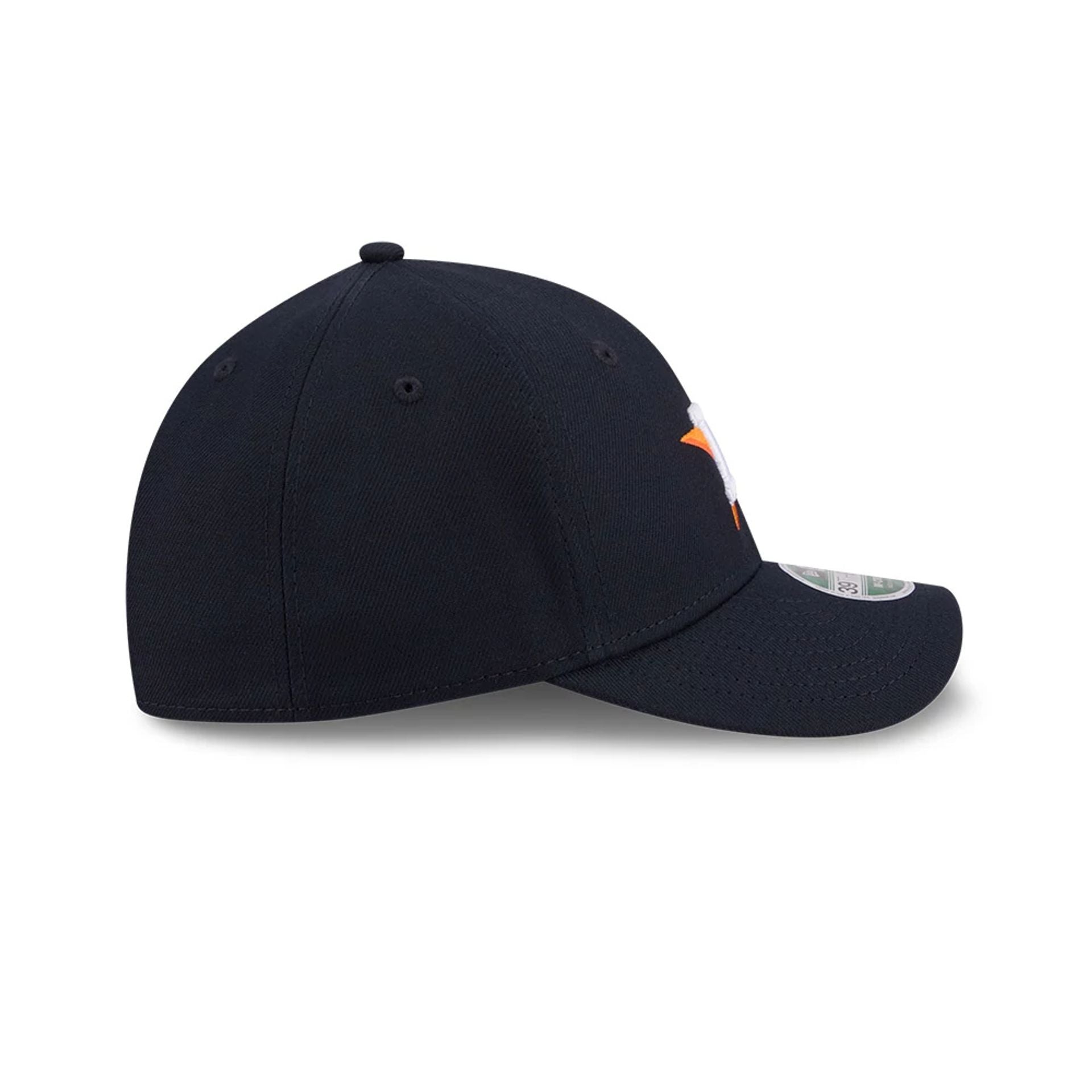 Pictured is this MLB Player Replica Houston Astros 39THIRTY M-Crown Stretch Fit cap in navy. 6