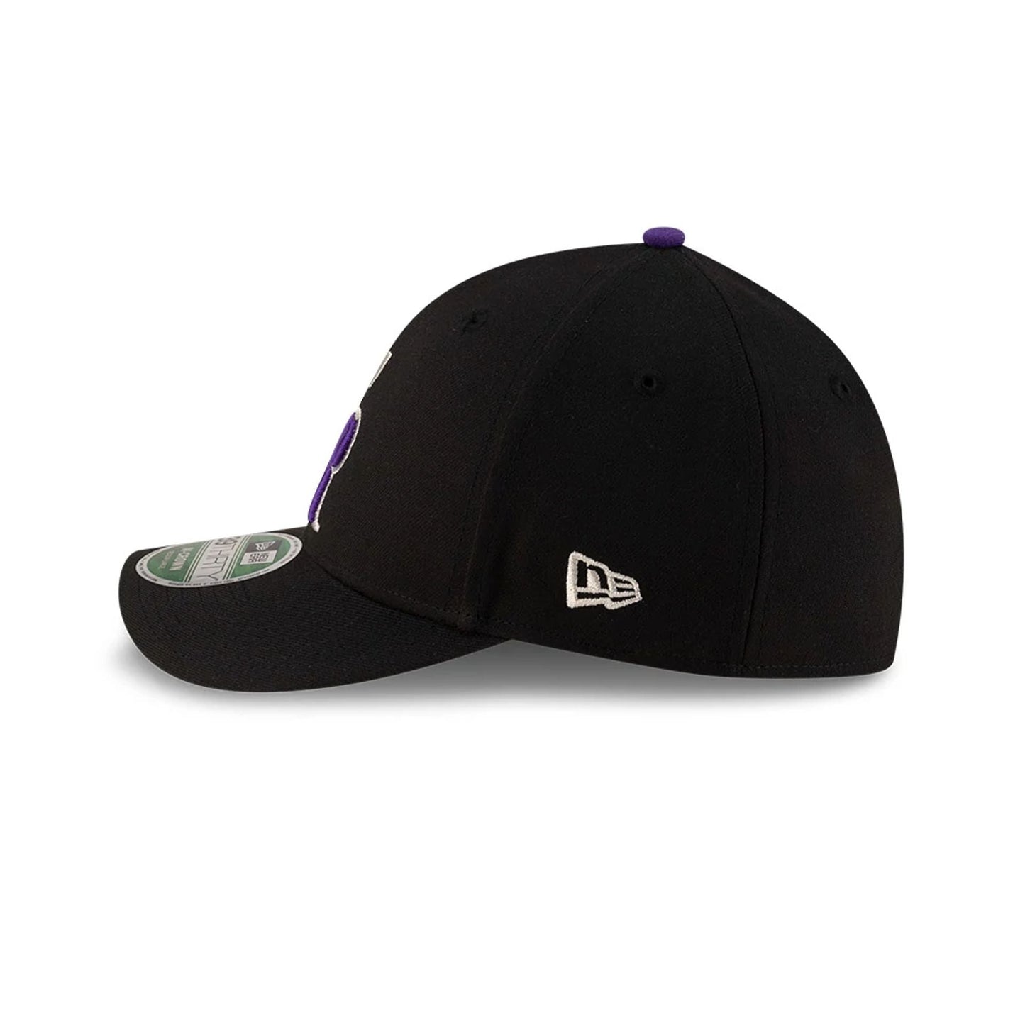 Pictured is this MLB Player Replica Colorado Rockies 39THIRTY M-Crown Stretch Fit cap in black. 5
