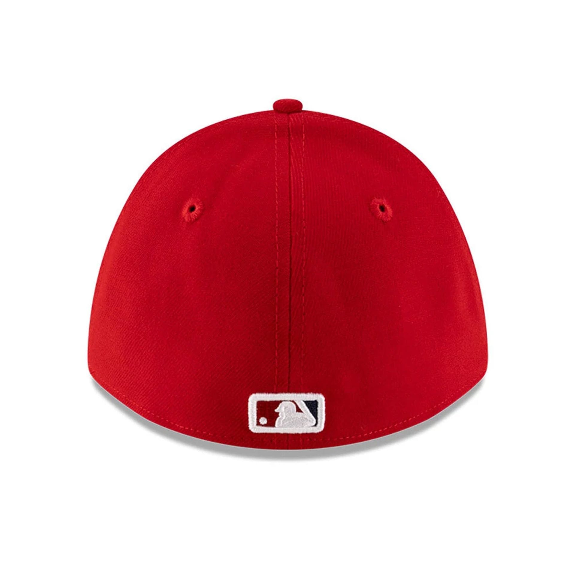 Pictured is this MLB Player Replica Washington Nationals 39THIRTY M-Crown Stretch Fit cap in red. 5