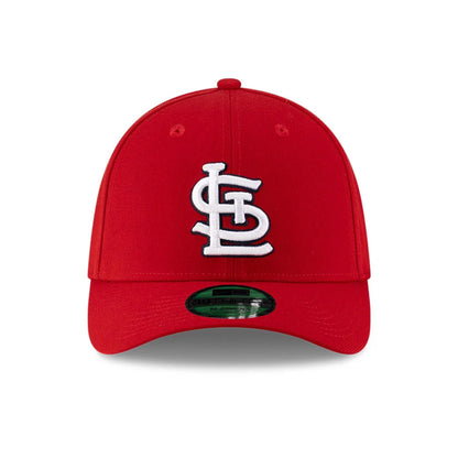 Pictured is this MLB Player Replica St. Louis Cardinals 39THIRTY M-Crown Stretch Fit cap in red. 3