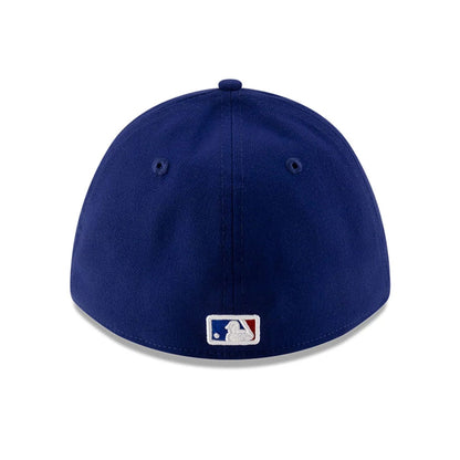 Pictured is this MLB Player Replica Texas Rangers 39THIRTY M-Crown Stretch Fit cap in dark blue. 5