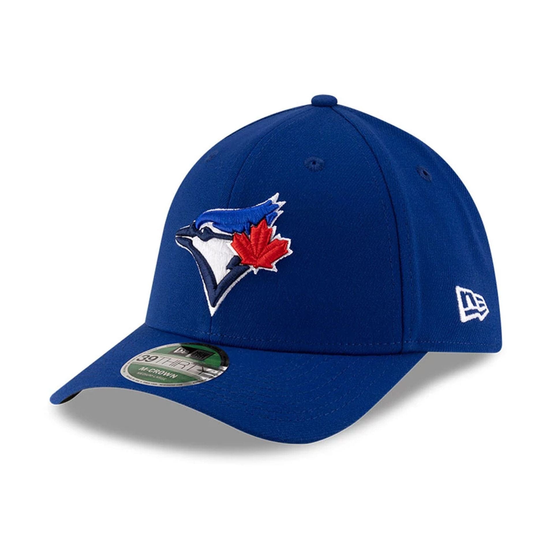 Pictured is this MLB Player Replica Toronto Blue Jays 39THIRTY M-Crown Stretch Fit cap in blue. 1