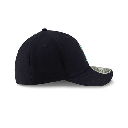 Pictured is this MLB Player Replica Seattle Mariners 39THIRTY M-Crown Stretch Fit cap in navy. 6