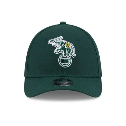 Pictured is this MLB Athletics 39THIRTY M-Crown Stretch Fit cap in dark green. 3