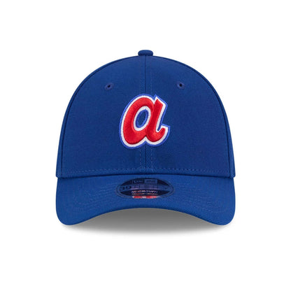 Pictured is this MLB Atlanta Braves 39THIRTY M-Crown Stretch Fit cap in blue. 3