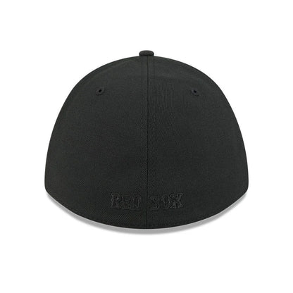 Pictured is this MLB Outline Boston Red Sox 39THIRTY M-Crown Stretch Fit cap in black. 5