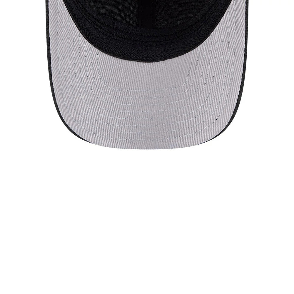 Pictured is this MLB Atlanta Braves 39THIRTY M-Crown Stretch Fit cap in black. 2