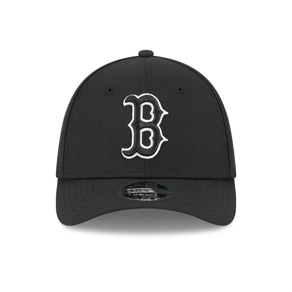 Pictured is this MLB Boston Red Sox 39THIRTY M-Crown Stretch Fit cap in black. 3