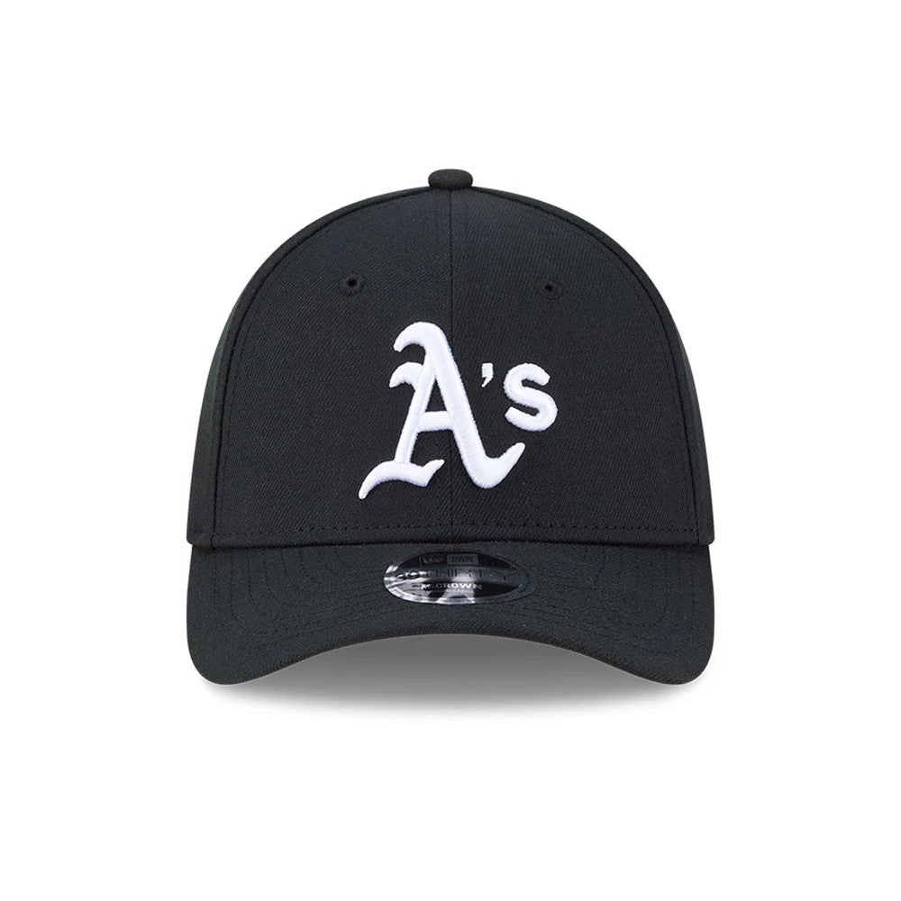 Pictured is this MLB Athletics 39THIRTY M-Crown Stretch Fit cap in black. 4