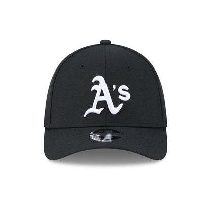 Pictured is this MLB Athletics 39THIRTY M-Crown Stretch Fit cap in black. 4