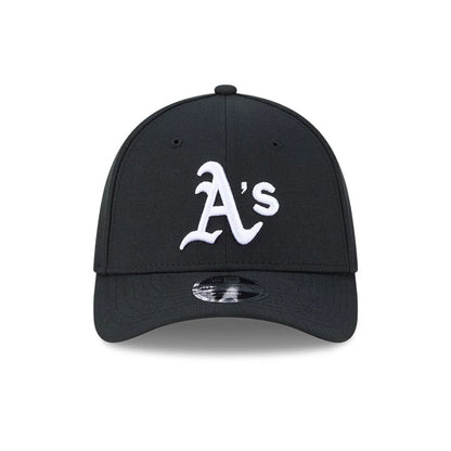 Pictured is this MLB Athletics 39THIRTY M-Crown Stretch Fit cap in black. 4