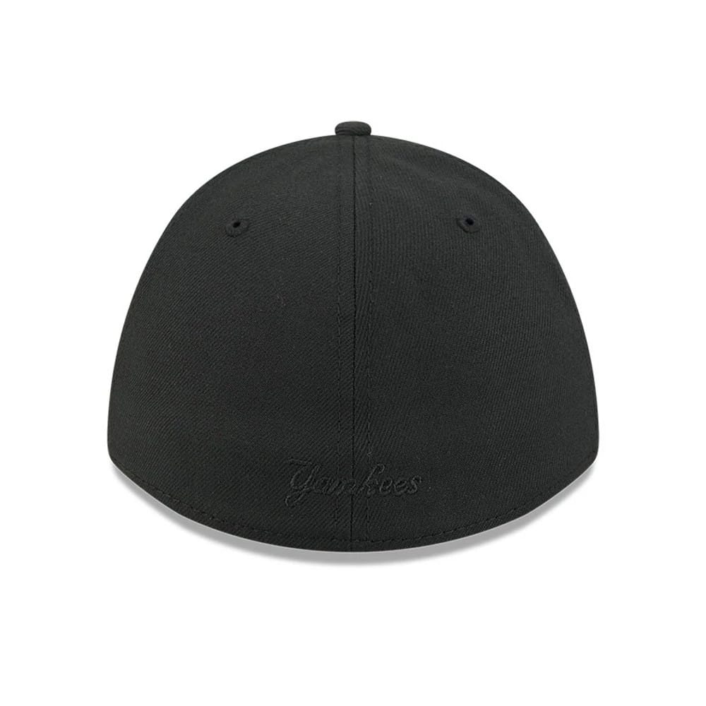 Pictured is this MLB Outline New York Yankees 39THIRTY M-Crown Stretch Fit cap in black. 7