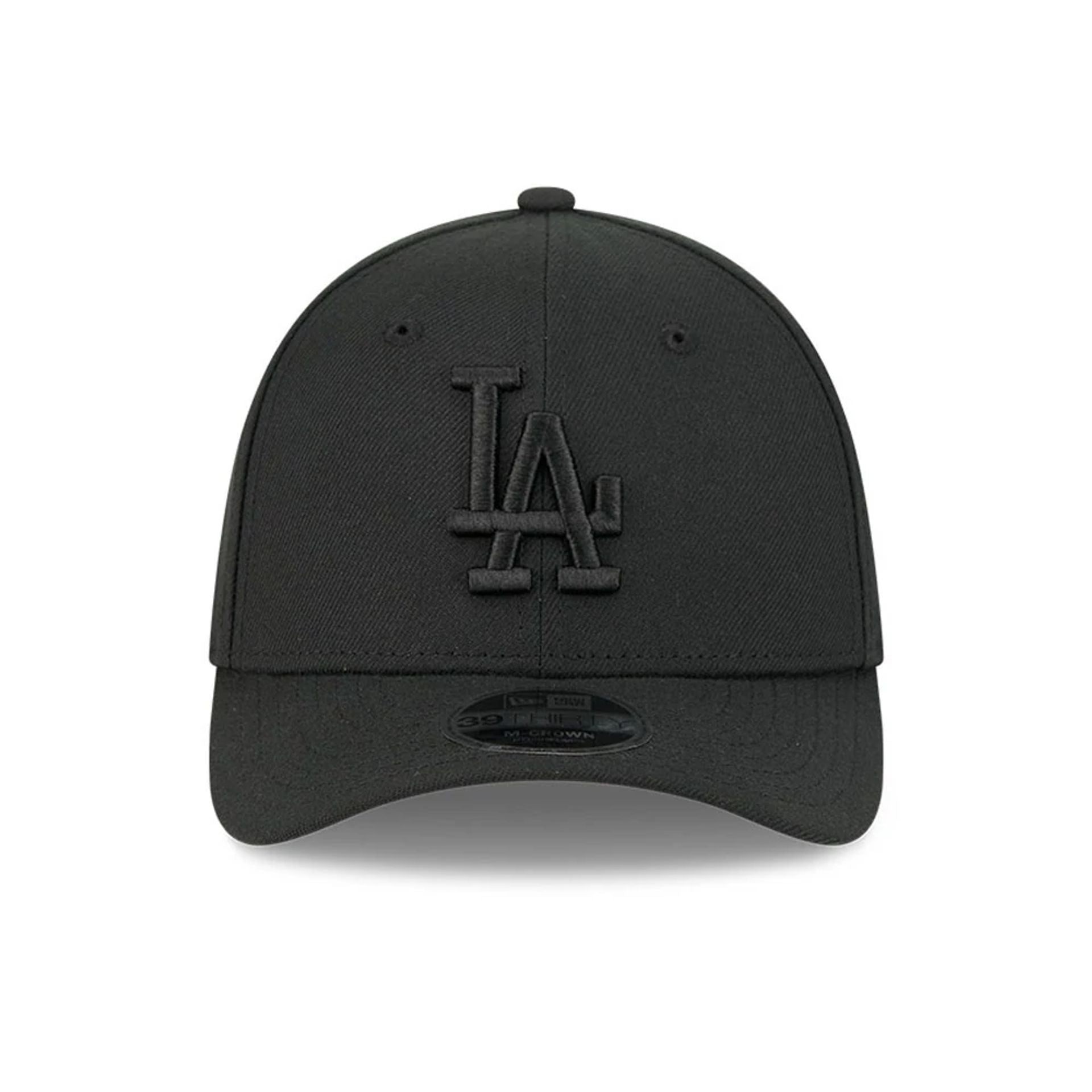 Pictured is this MLB Outline LA Dodgers 39THIRTY M-Crown Stretch Fit cap in black. 3