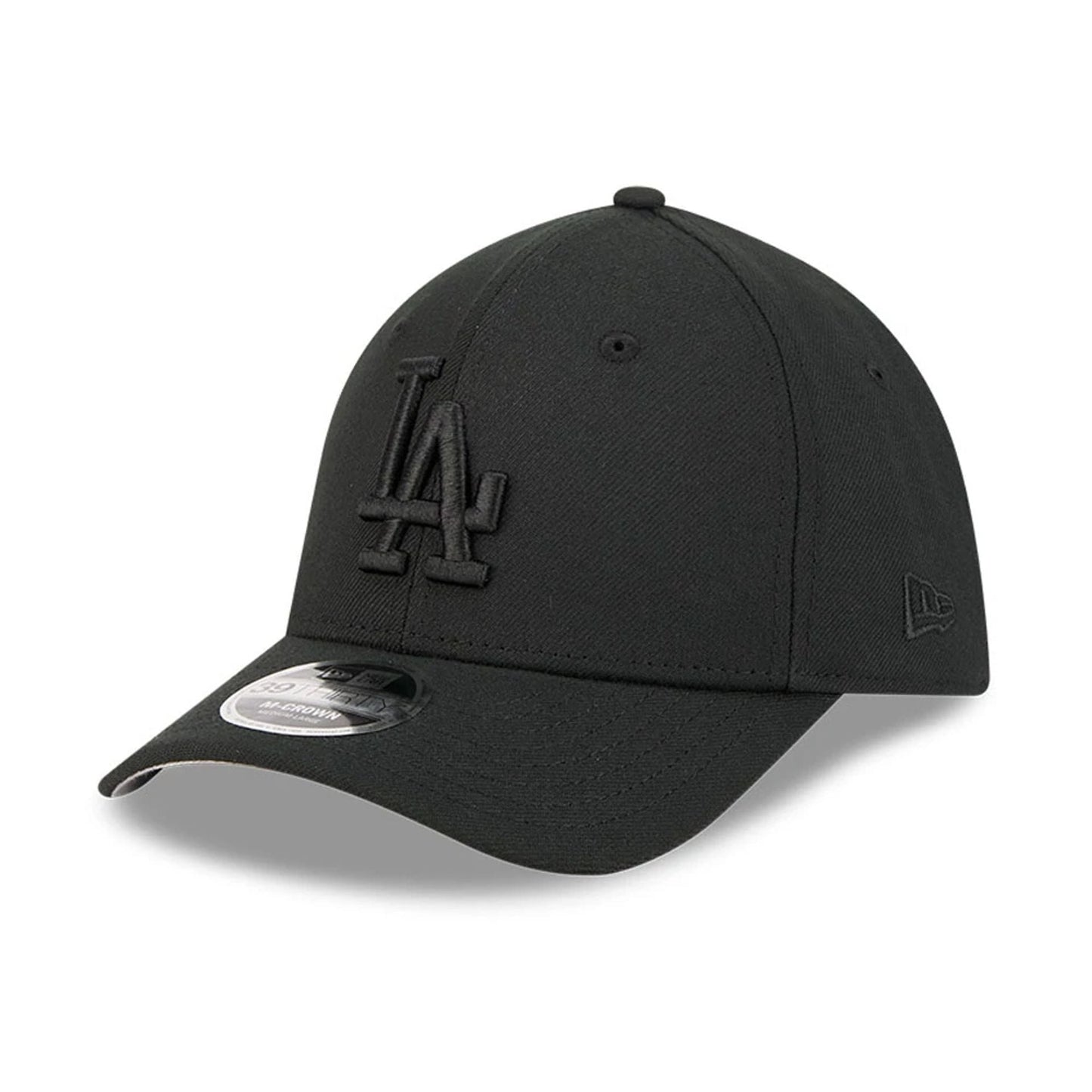 Pictured is this MLB Outline LA Dodgers 39THIRTY M-Crown Stretch Fit cap in black. 1