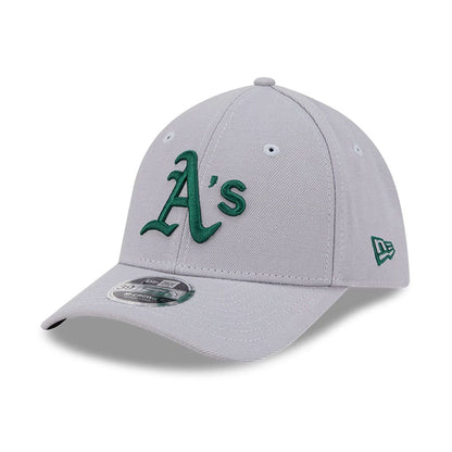 Pictured is this MLB Athletics 39THIRTY M-Crown Stretch Fit cap in grey. 1