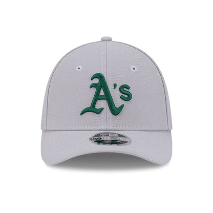 Pictured is this MLB Athletics 39THIRTY M-Crown Stretch Fit cap in grey. 2