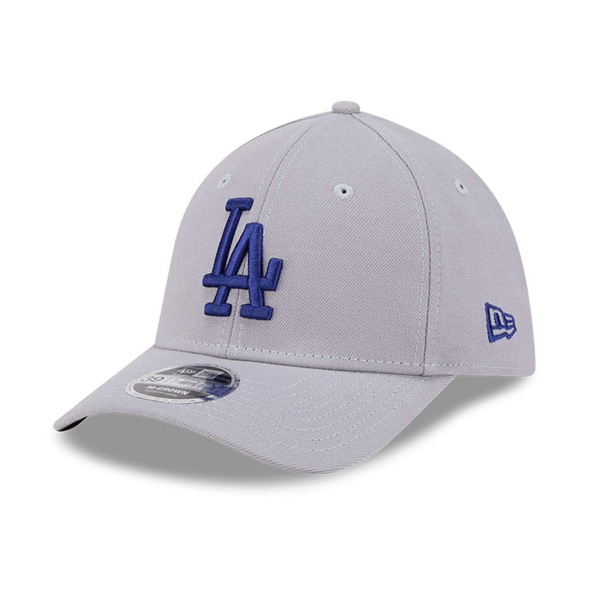 Pictured is this MLB LA Dodgers 39THIRTY M-Crown Stretch Fit cap in grey. 1