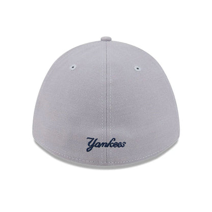 Pictured is this MLB New York Yankees 39THIRTY M-Crown Stretch Fit cap in grey. 4