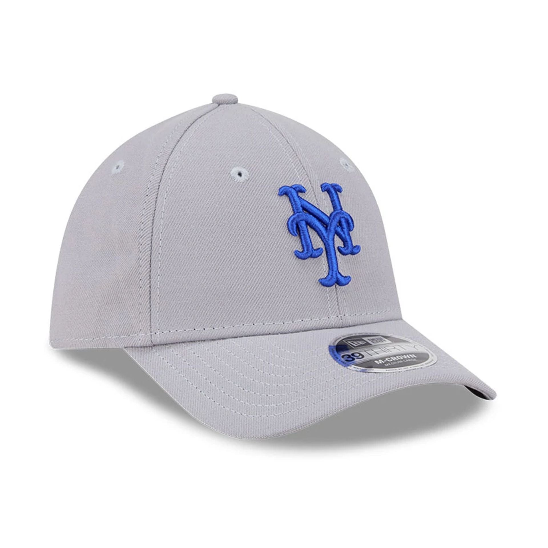 Pictured is this MLB New York Mets 39THIRTY M-Crown Stretch Fit cap in grey. 3