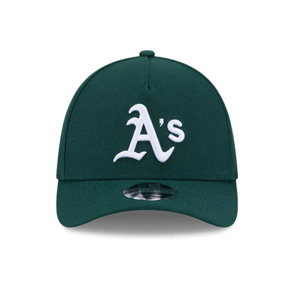 Pictured is this MLB Athletics 39THIRTY M-Crown A-Frame Stretch Fit cap in dark green. 3
