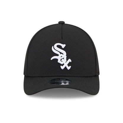 Pictured is this MLB Chicago White Sox 39THIRTY M-Crown A-Frame Stretch Fit cap in black. 3