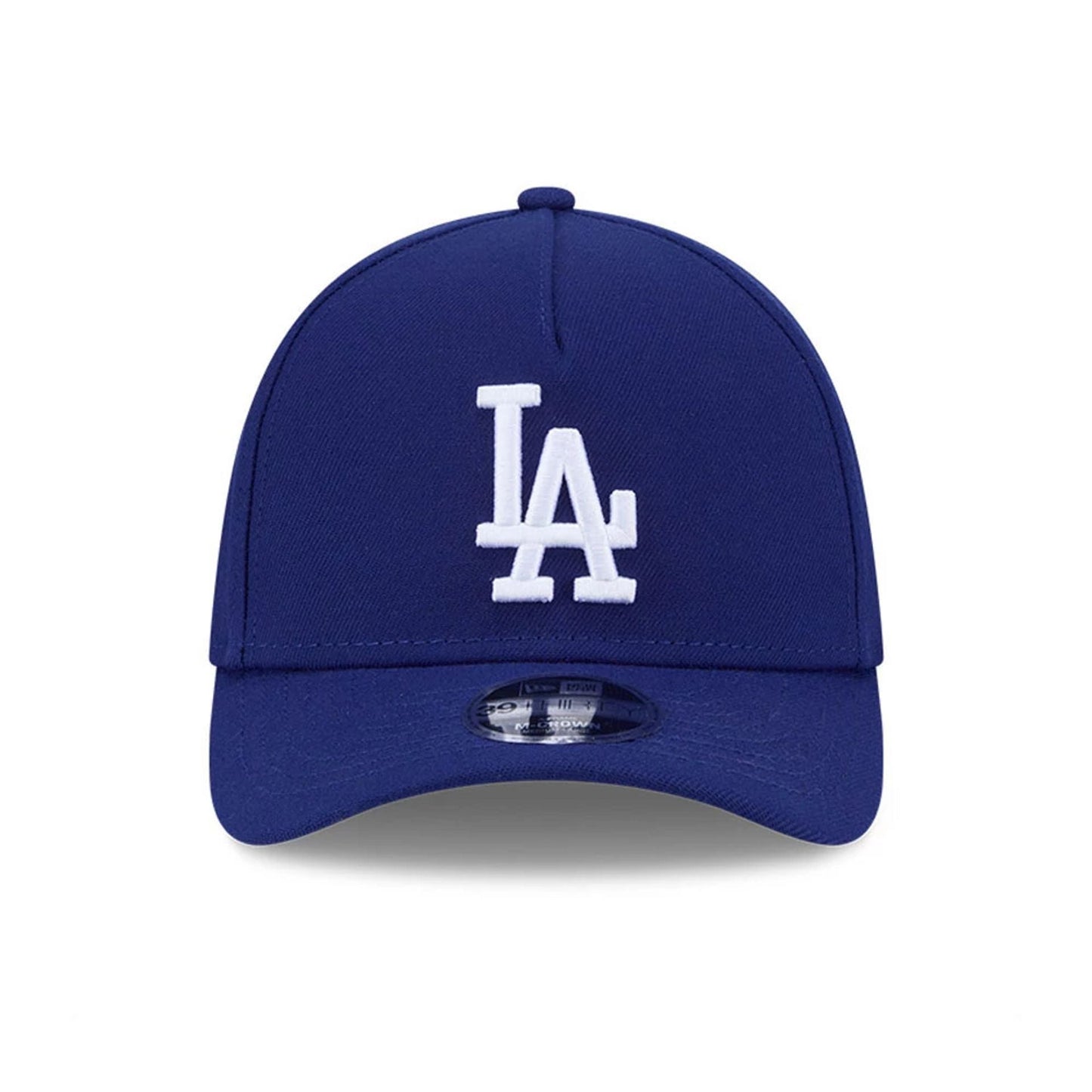 Pictured is this MLB LA Dodgers 39THIRTY M-Crown A-Frame Stretch Fit cap in dark blue. 3